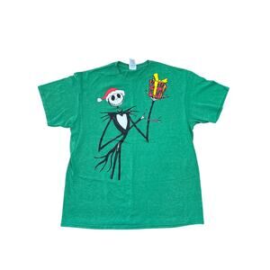 Disney Nightmare Before Christmas Men's Jack Skellington Graphic Tee L